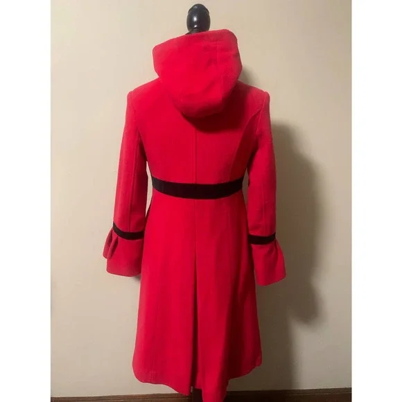 Vintage Rothschild Girls Red Coat Size 16